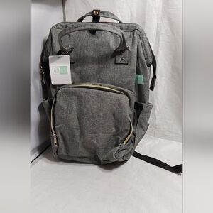 Afbp NWT BABY MULTIFUNCTIONAL DIAPER BACKPACK‎ PRT GREY